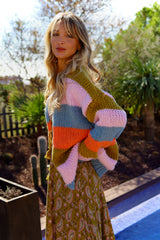 Pastal drift Knit Cardigan - Jaase