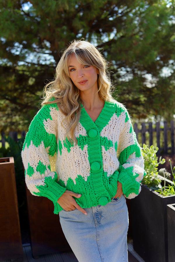 Green Calm Meadow Knit Cardigan - Jaase – Arizonia Rose