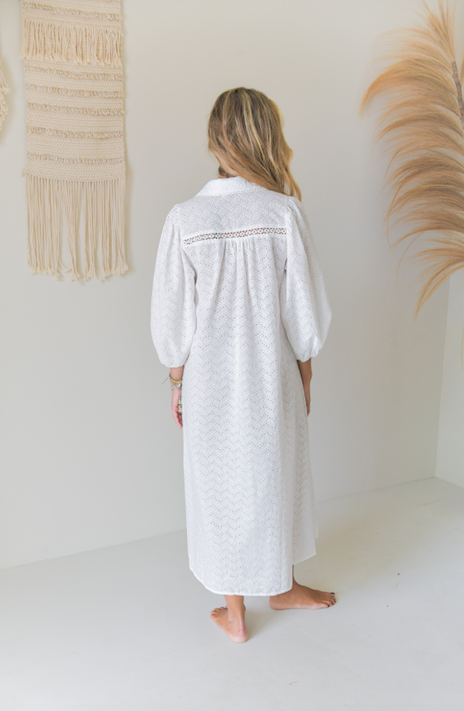 Selene Midi Dress - Moon Flower