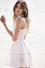 Maliah Mini - White Embroidered