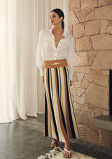 Radiant Stripe Midi Skirt ~ Ministry of Style