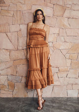 Golden Fields Pleated Top ~ MOS the label