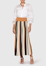 Radiant Stripe Midi Skirt ~ Ministry of Style