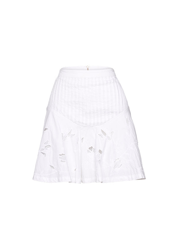 Wild Bloom Embroidery Mini Skirt ~ Ministry of Style