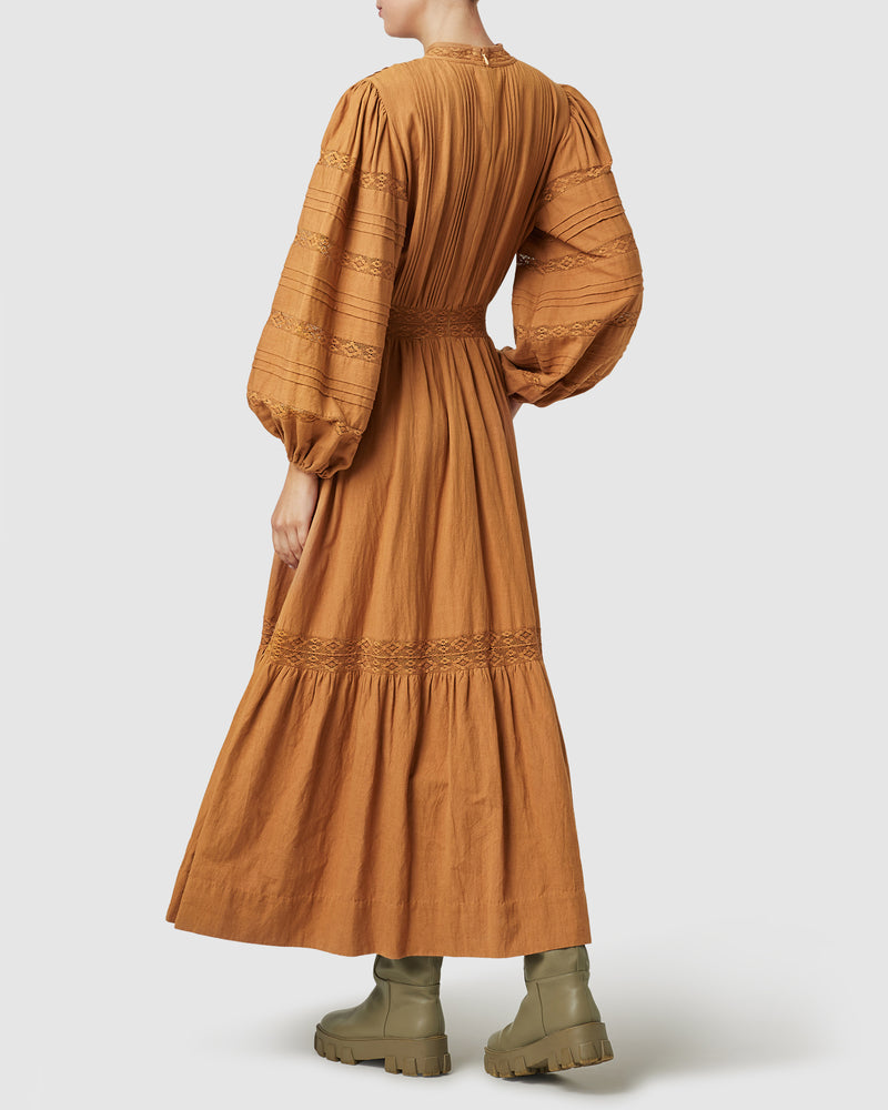 Loom Maxi Dress- Butterscotch ~ MOS