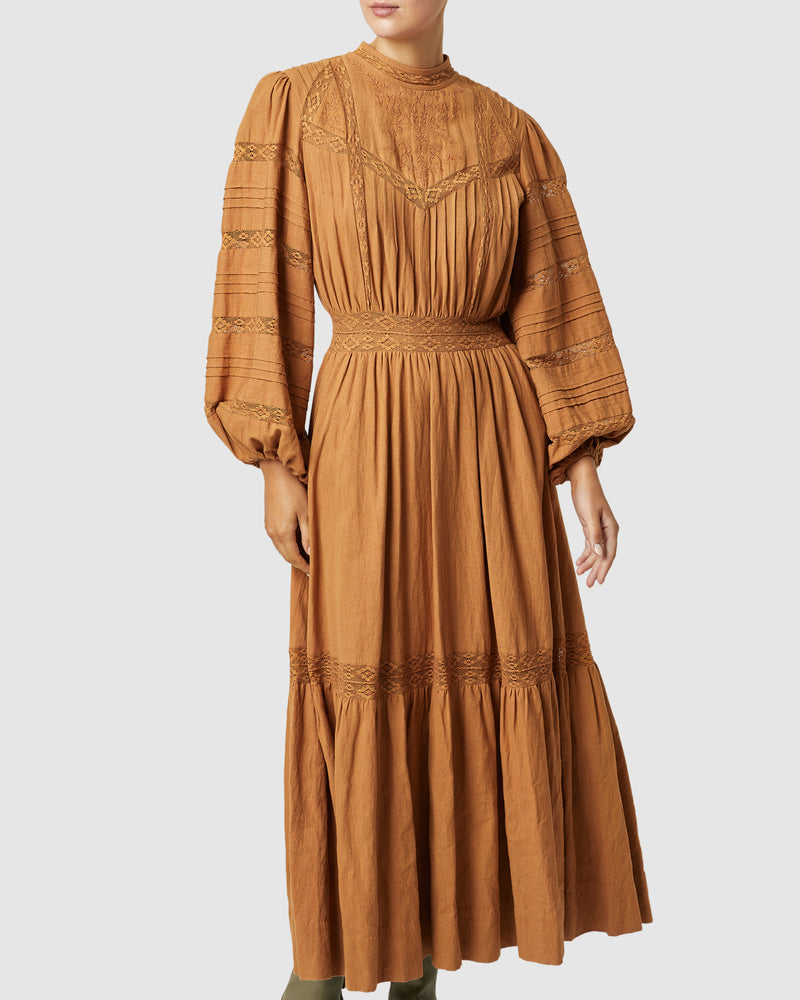 Loom Maxi Dress- Butterscotch ~ MOS