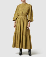 Loom Maxi Dress- Olive ~ MOS