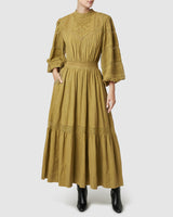 Loom Maxi Dress- Olive ~ MOS the label