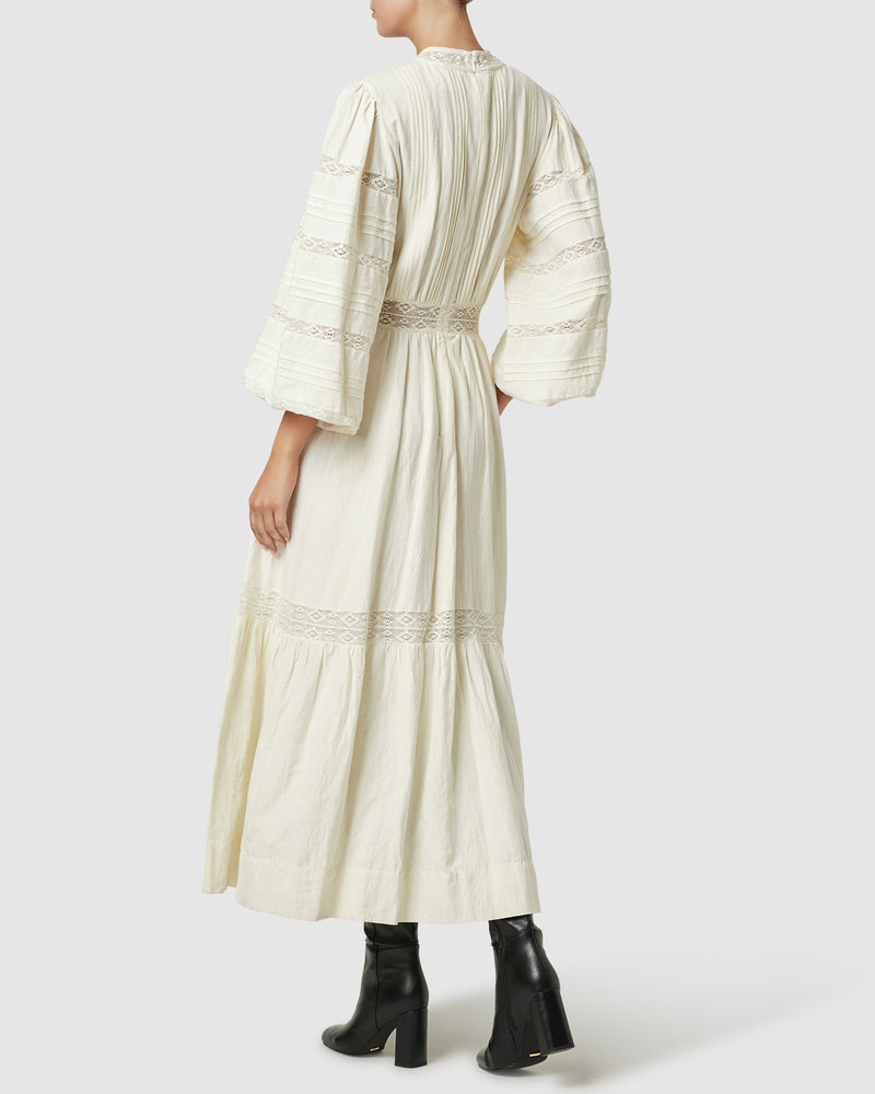 Loom Maxi Dress- Unbleached ~ MOS