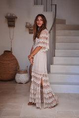 Bungalow Maxi - Sand Embroidered