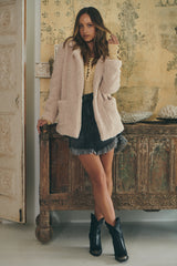 Amor Teddy Coat - Cream