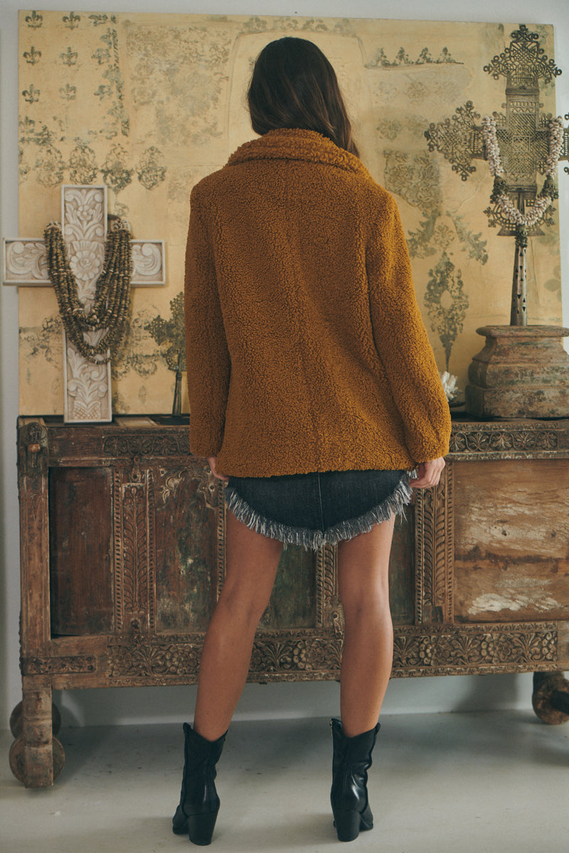 Amor Teddy Coat - Ginger
