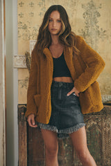 Amor Teddy Coat - Ginger