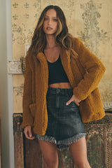 Amor Teddy Coat - Ginger