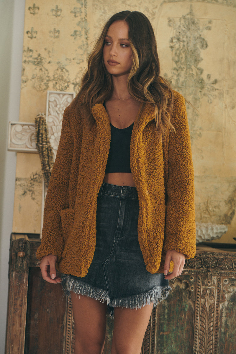 Amor Teddy Coat - Ginger