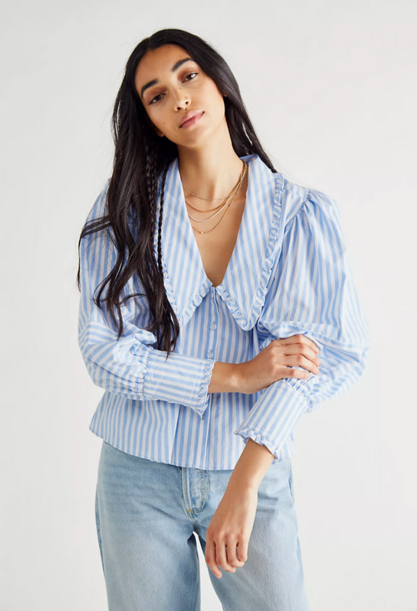 Bexley Stripe Top - Blue Combo