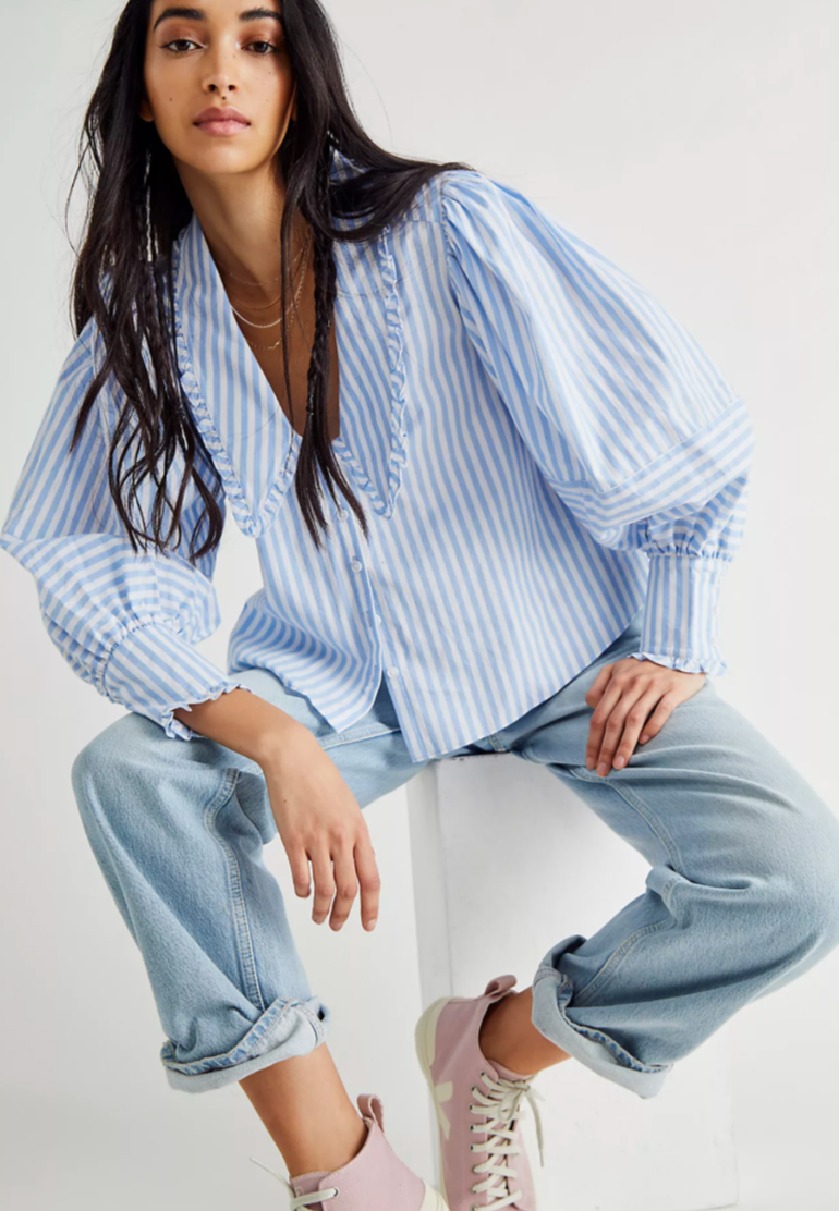 Bexley Stripe Top - Blue Combo