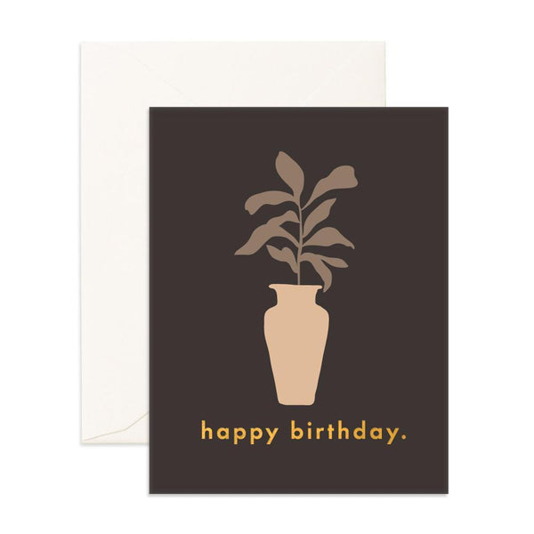 Birthday Fiddle Leaf Greeting Card