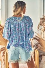 Rue Top -  Blue Avalon
