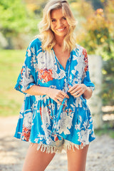 Chloe Top - Blue Iris