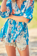 Chloe Top - Blue Iris