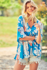 Chloe Top - Blue Iris
