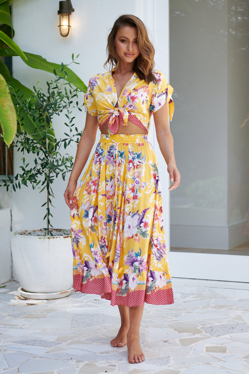 Vela Maxi Skirt - Buttercup