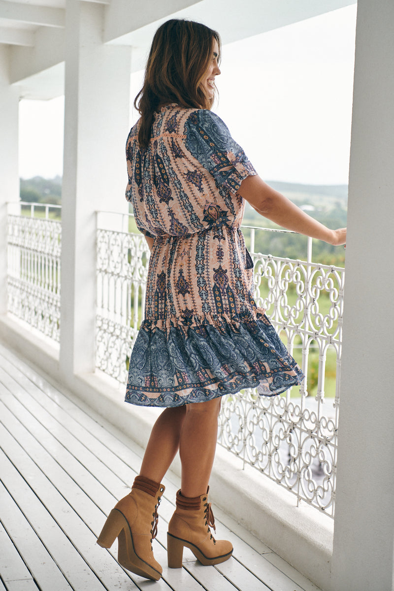 Remy Mini Dress - Carribean
