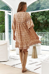 French Dress - Chai