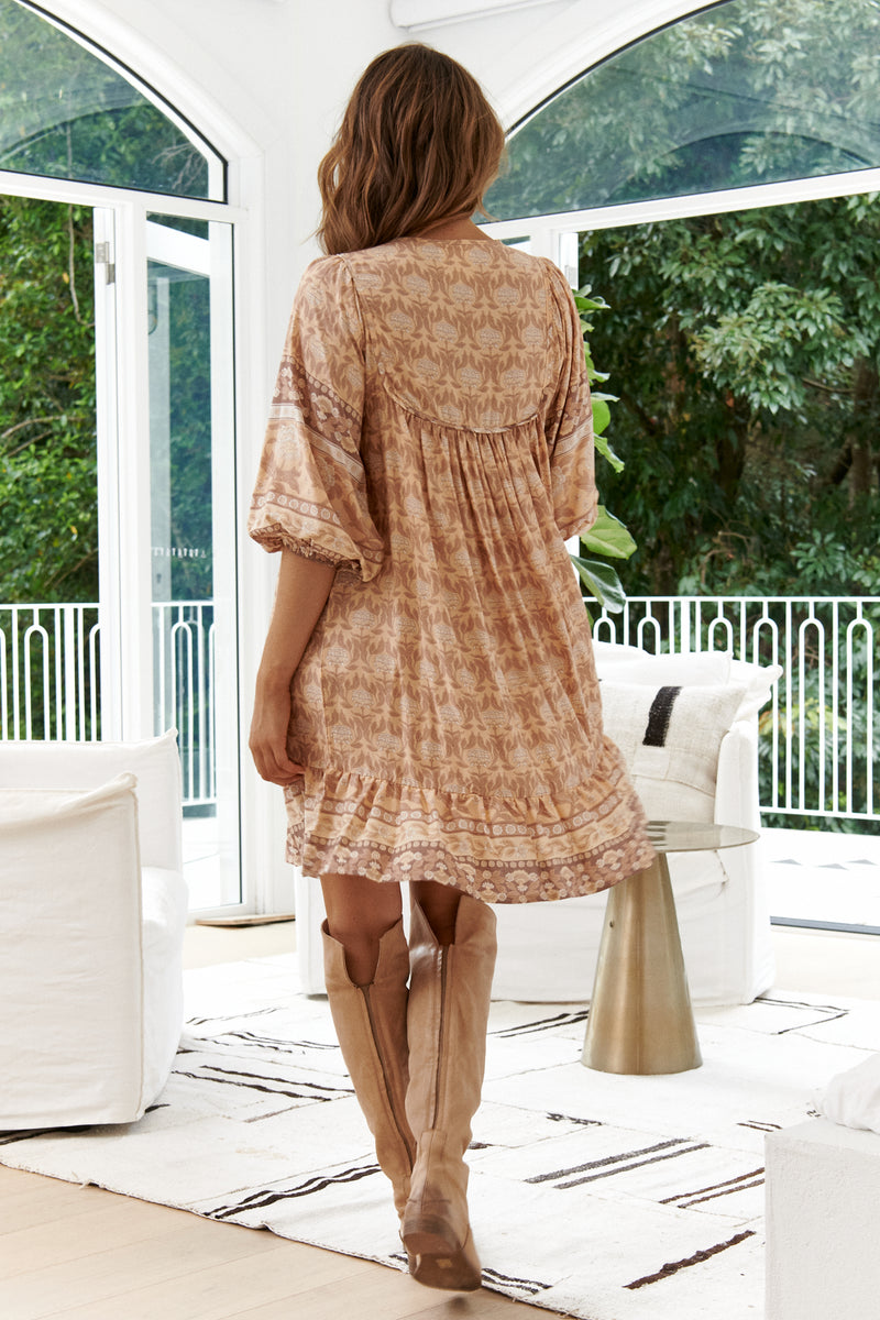 French Dress - Chai
