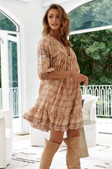 French Dress - Chai