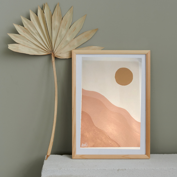 Delusion A4 Print - Golden Hour by Claire Mobbs