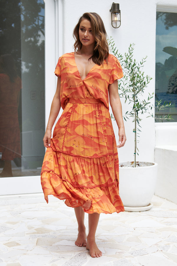 Leya Maxi Skirt - Desert Dreaming