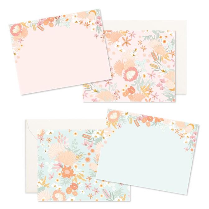 Desert Garden Blank Flat Notes Set