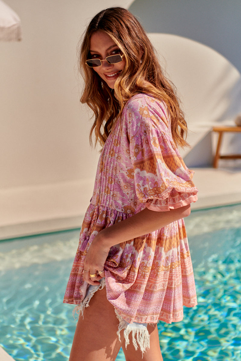 Pia Tunic - Flamingo Wonderland Pink