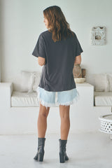 Boyfriend Tee - Free Roamer Charcoal