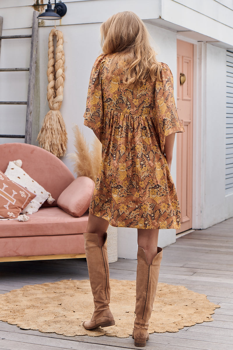 Jemima Dress - Mustard Jungle Book