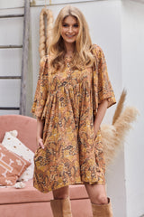 Jemima Dress - Mustard Jungle Book