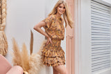 Kaia Mini Dress - Mustard Jungle Book