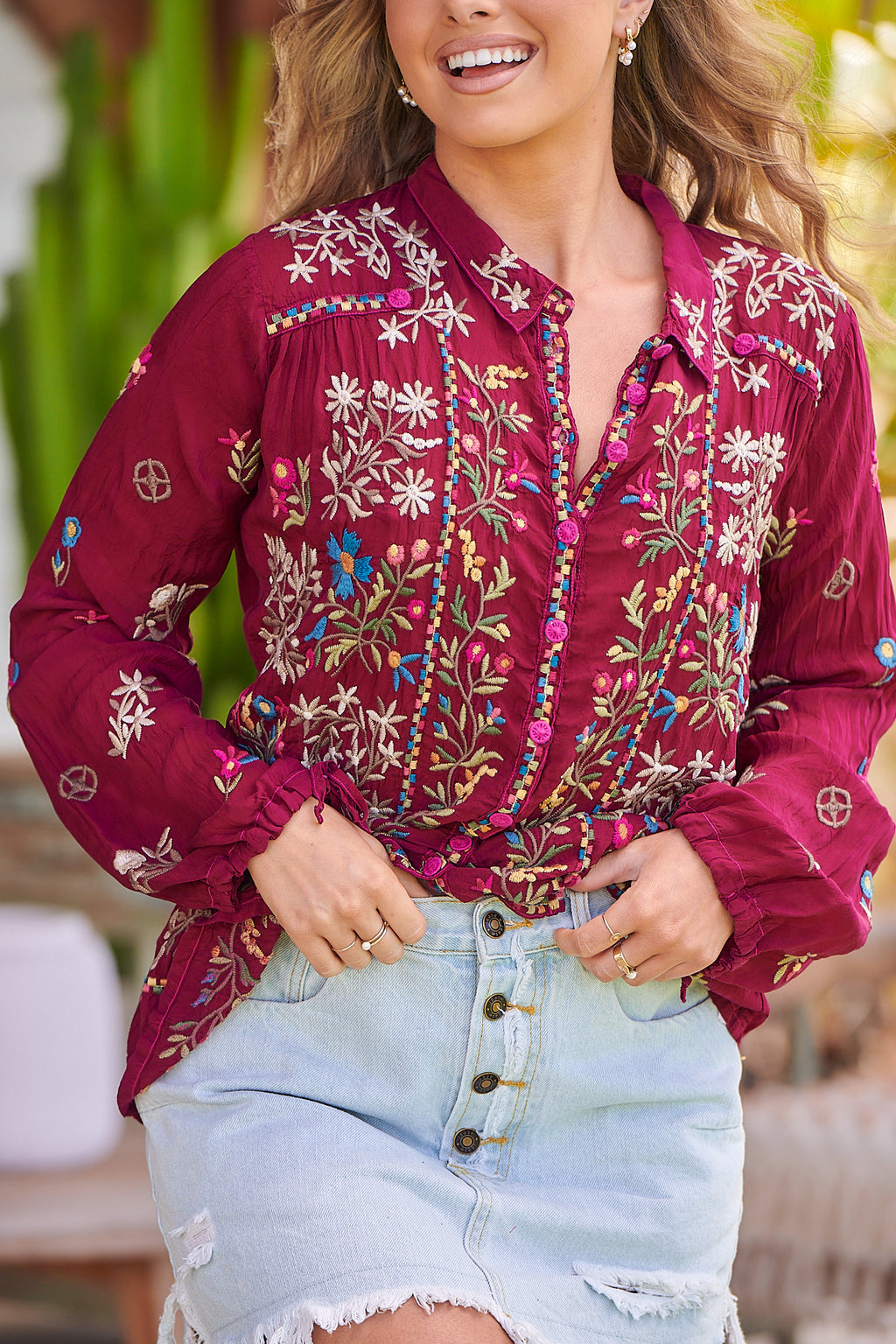 Johnny was bethia blouse top