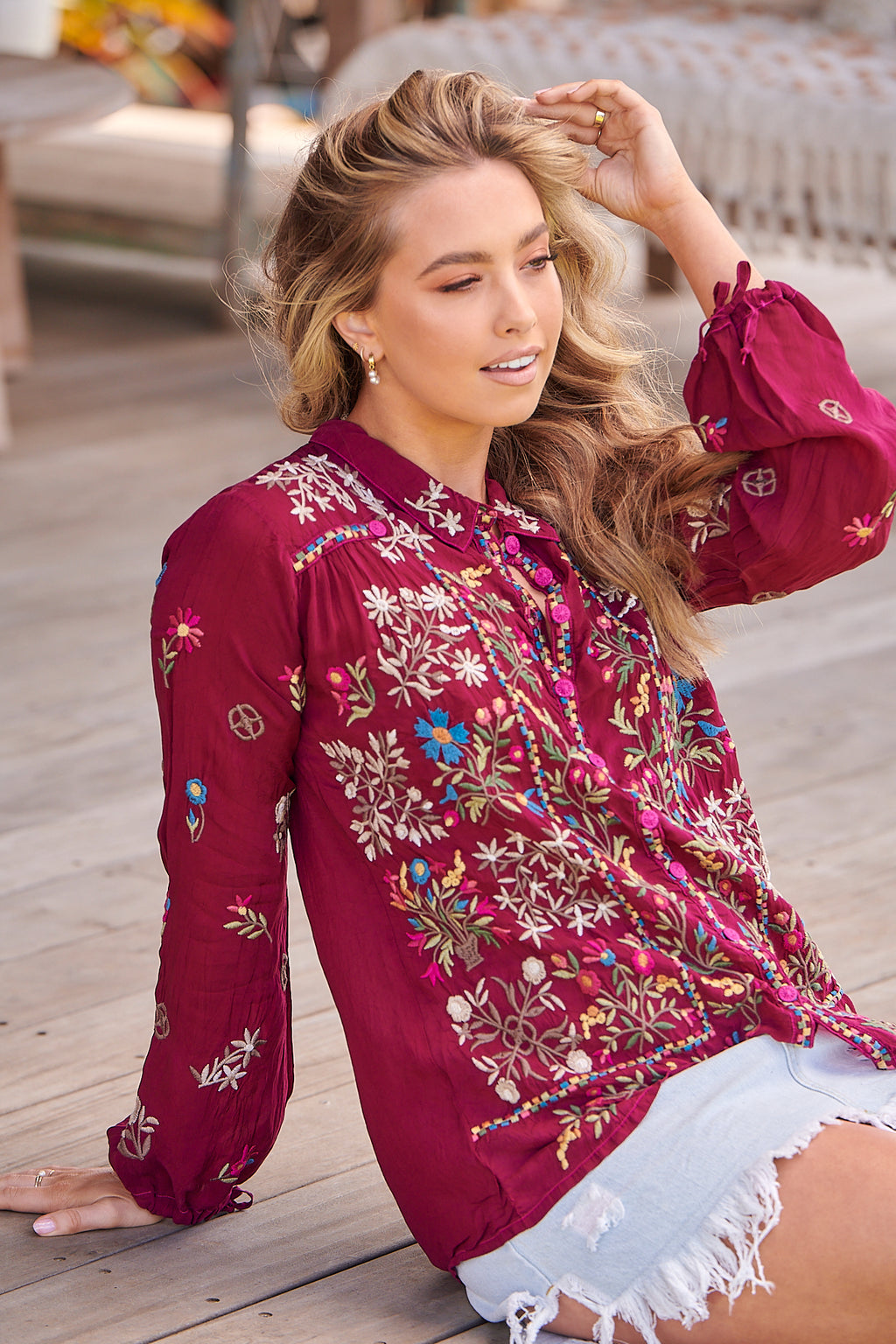 Johnny was top bethia blouse