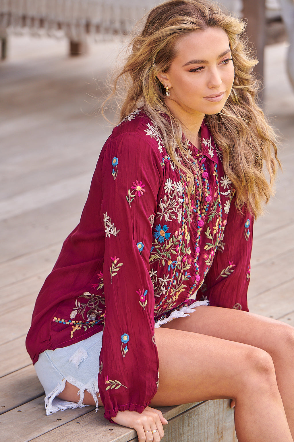 Johnny was bethia blouse top