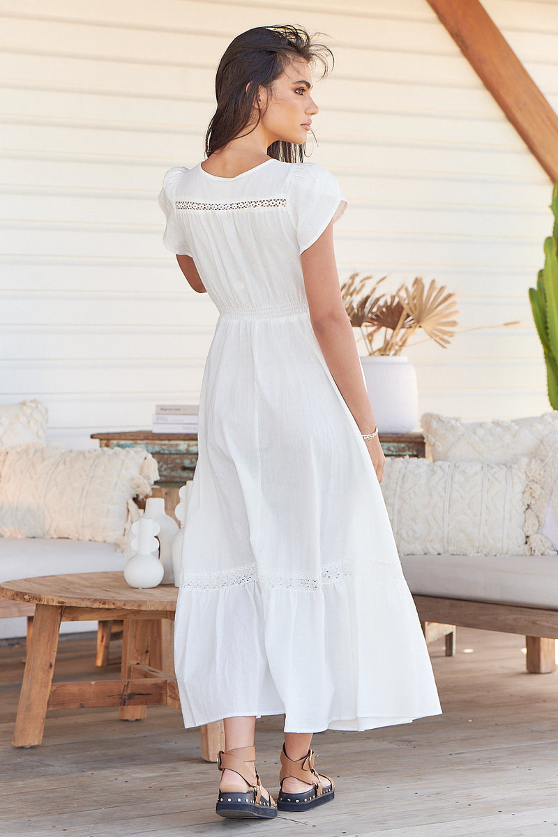 Carmen Maxi - White Poppy