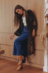 Keone Velvet Kimono Coat ~ Johnny Was