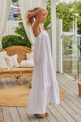 Kahlo Maxi Dress - White Willow