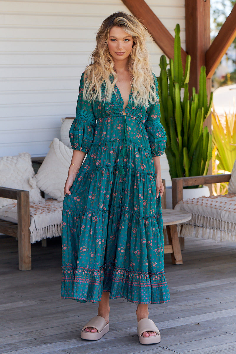 Tae Maxi Dress - Evergreen