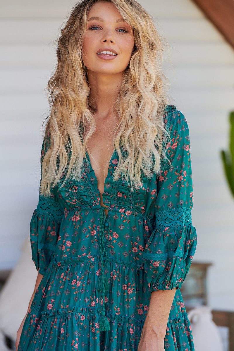 Tae Maxi Dress - Evergreen