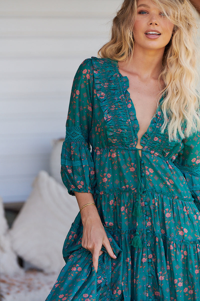 Tae Maxi Dress - Evergreen