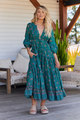 Tae Maxi Dress - Evergreen