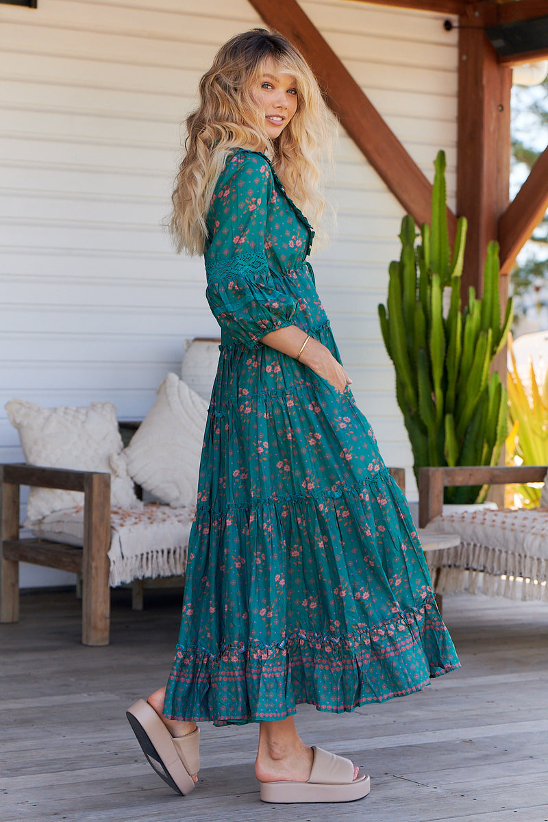 Tae Maxi Dress - Evergreen